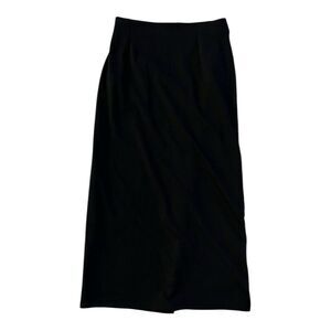 NY & CO Women's Black full length Pencil Skirt Size L Elastic Waist‎ Casual